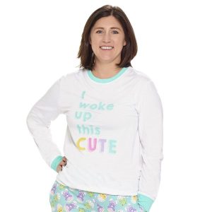   Pajama Shop™ "I Woke Up This Cute" PJ Top - Adult