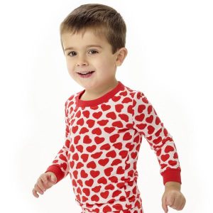   Pajama Shop™ Red Hearts PJ Top - Toddler and Youth