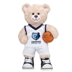 Happy Hugs Teddy Bear Memphis Grizzlies Basketball Gift Set