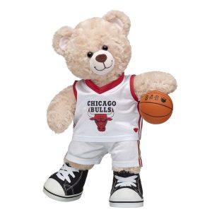 Chicago Bulls Happy Hugs Teddy Bear Basketball Gift Set