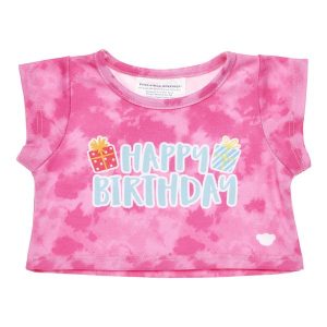 Pink Tie-Dye Birthday T-Shirt