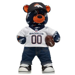 Denver Broncos™ Football Teddy Bear Fan Hat and Football Gift Set