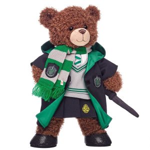 HARRY POTTER™ Teddy Bear Slytherin Gift Bundle with House Robe, Scarf, Hogwarts Skirt & Wand