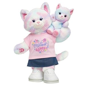 Pastel Swirl Kitty Stuffed Animal &   Mini Beans® Mother's Day Gift Set