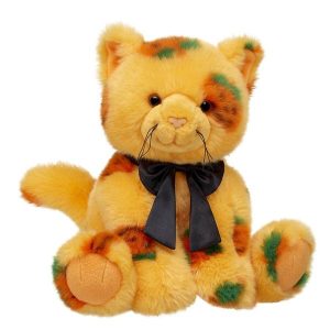 Vault Collection: Pumpkin Kitty Stuffed Animal with Black Gifting Bow