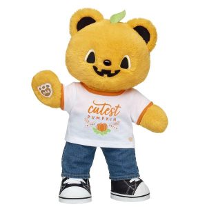 Light-Up Pumpkin Glow Teddy Bear Pumpkin Patch Gift Set
