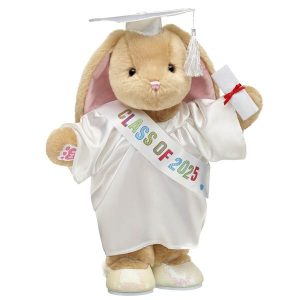 Pawlette™ Bunny Plush White Robe Graduation Gift Set