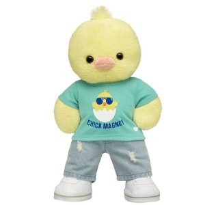 Sunshine Cuddles Chick Stuffed Animal Chick Magnet Gift Set