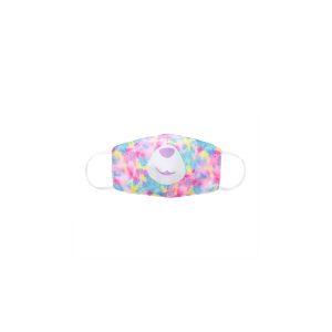 Child-Size Tie-Dye Bear Face Mask