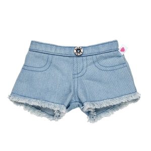 Frayed Denim Shorts