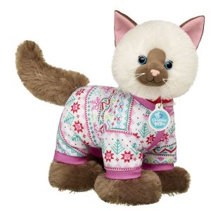 Promise Pets™ Ragdoll Kitten Stuffed Animal with Pink Snowflake Dress