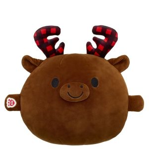 SKOOSHERZ™ Buffalo Check Moose Stuffed Animal