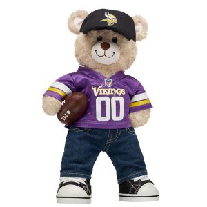 Happy Hugs Teddy Bear Minnesota Vikings Football Gift Set