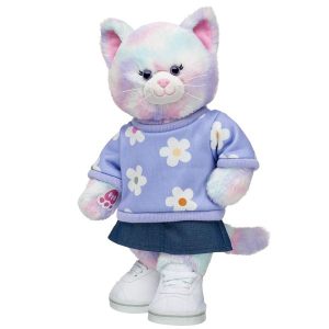 Pastel Swirl Kitty Stuffed Animal Daisy Gift Set