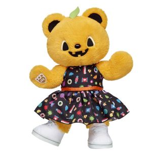 Light-Up Pumpkin Glow Teddy Bear Candy Dress Gift Set