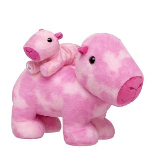 Pink Capybara Stuffed Animal with   Mini Bean®